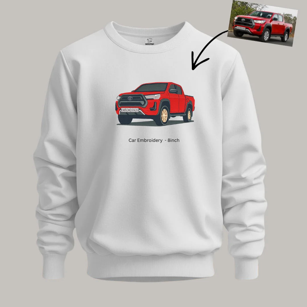 Custom Car Embroidery – Sweatshirt